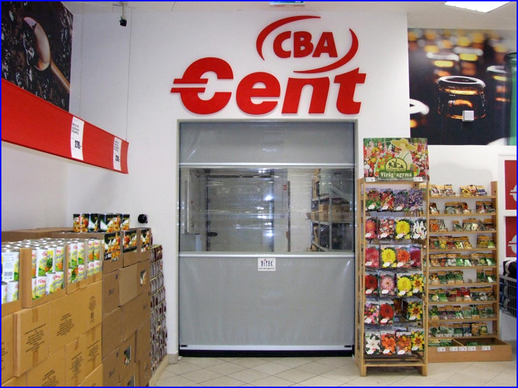 CBA áruház - Csepel Plaza - SECTOR ipari gyorskapu