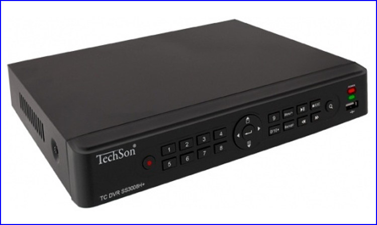 TechSon DVR SS3008H+ kamera rendszer és videó rögzítő