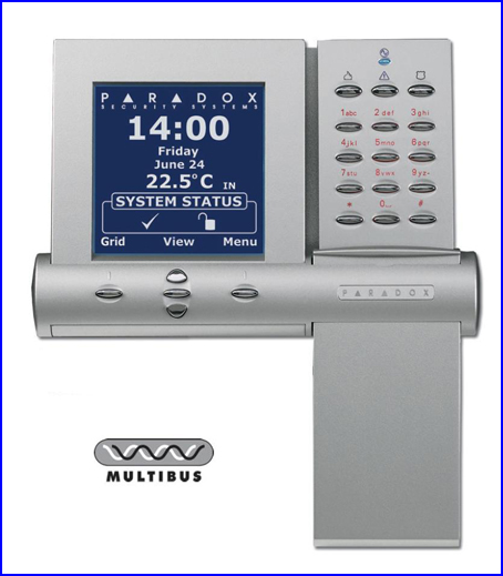 PARADOX riasztó rendszer K07 LCD kezelő