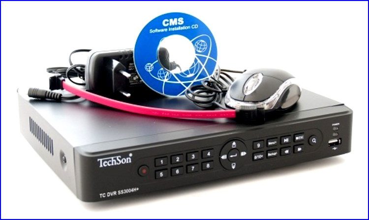 TechSon DVR SS3004 kamera rendszer és videó rögzítő