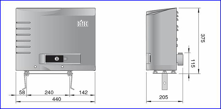 DITEC ipari kapumozgató motor