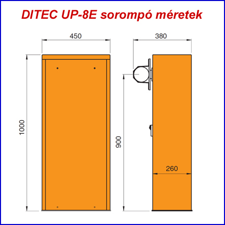 DITEC UP-8E sorompó